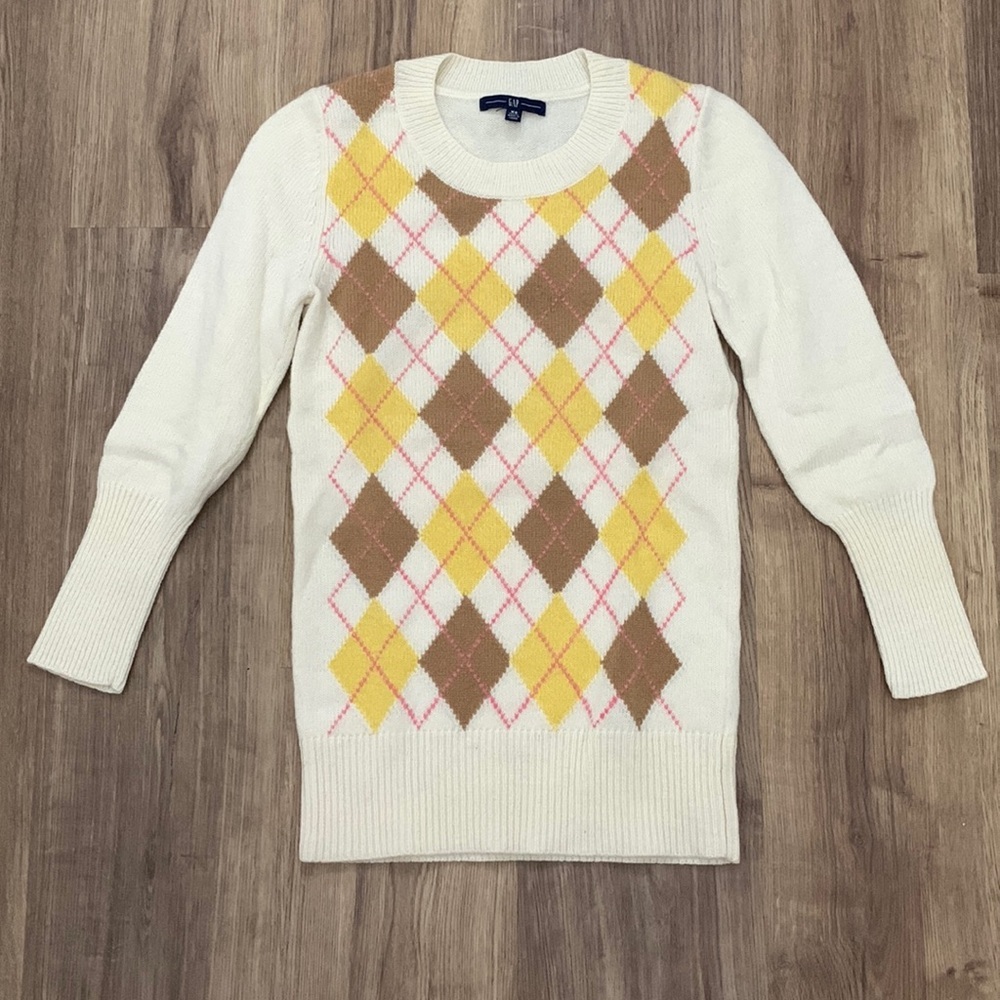 Gap argyle sweater, Size XSP